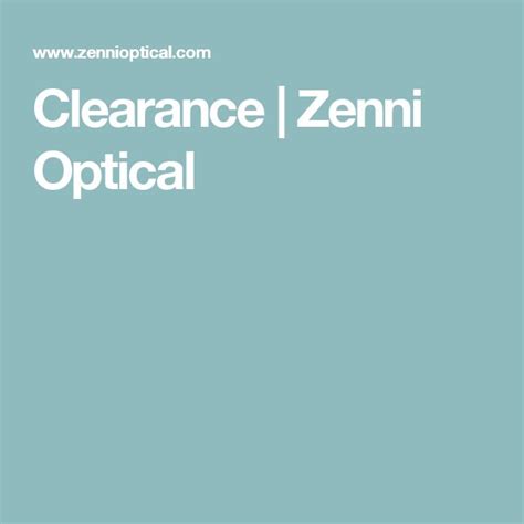 zenni optical clearance.